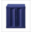 Élégante table de chevet à finition bleue avec ports de charge USB pour les chambres modernes et un rangement efficace