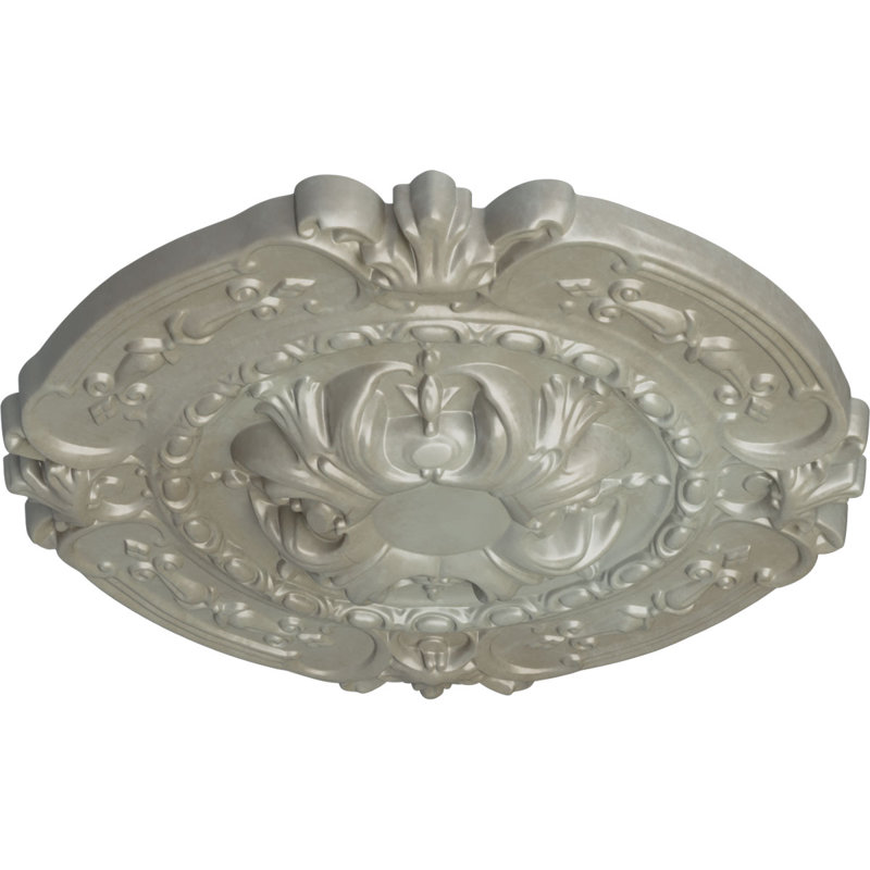 Médaillon de plafond Endurathane Southampton, DE 16 3/8 po x P 1 3/4 po (convient aux auvents jusqu'à 2 3/4 po), Doré Flash