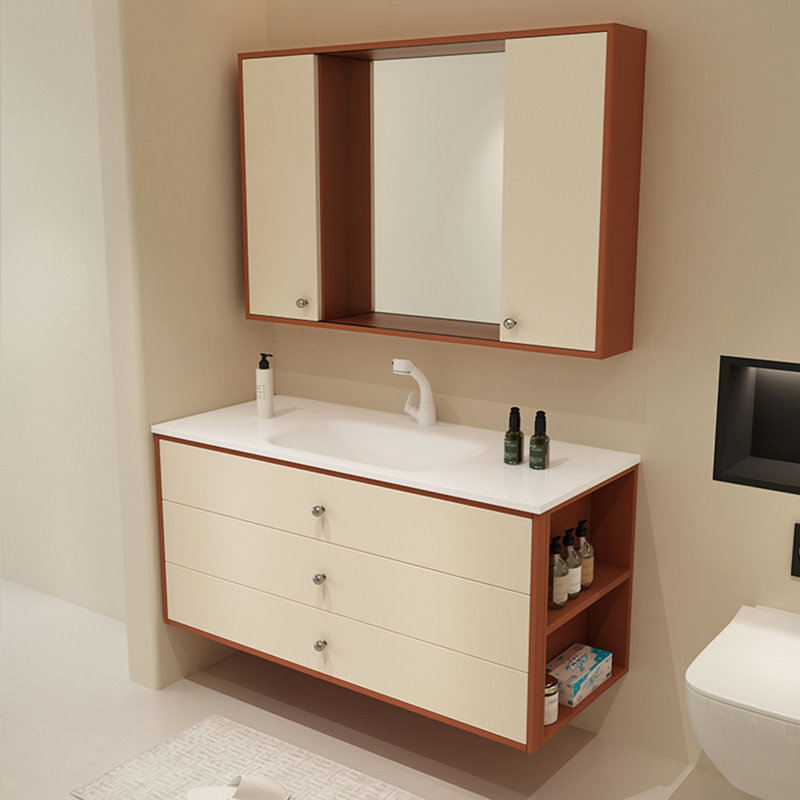 Armoire de salle de bain simple de style français