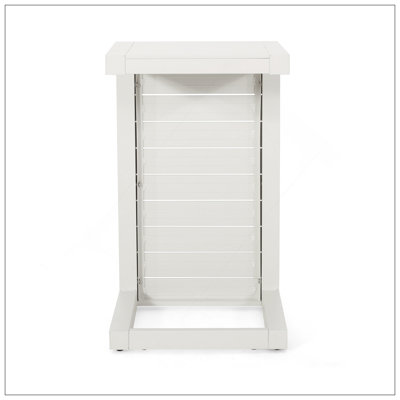Table en forme de C CAPE CORAL ALU GRIS