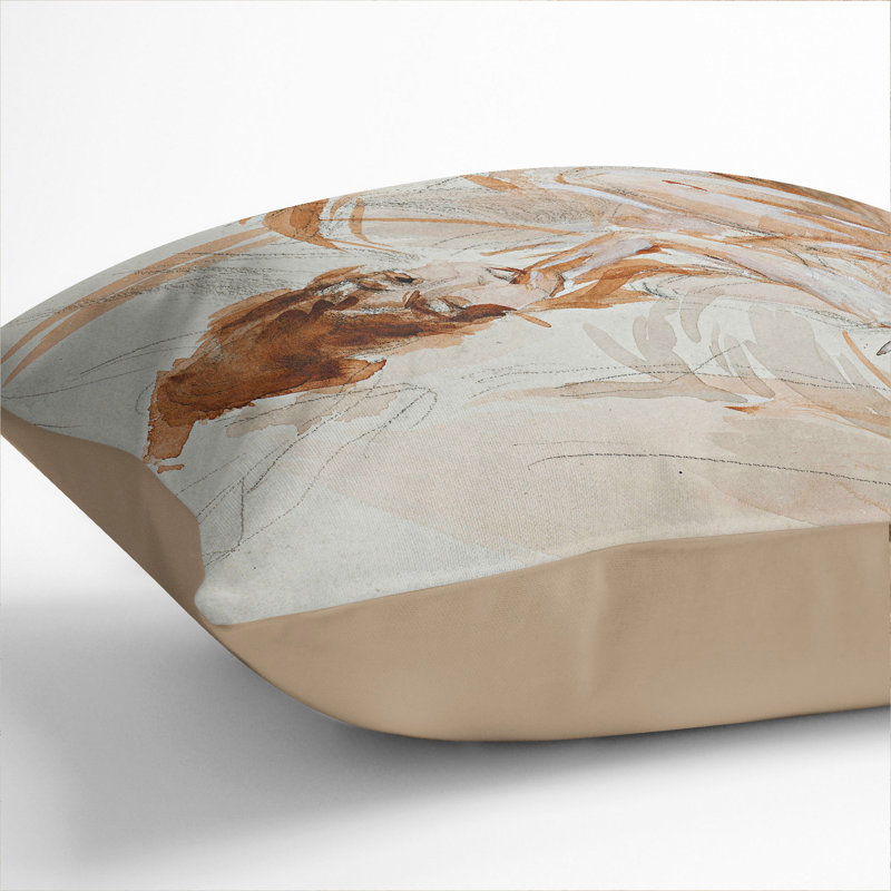 Square Cushion, 55cm H x 55cm W x 20cm D, Stone