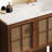Retro-style rattan bathroom cabinet-112595967