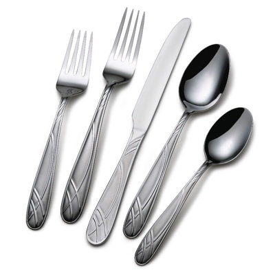 Ensemble de couverts en acier inoxydable 20 pièces Pfaltzgraff Hoopla Frost, service pour 4