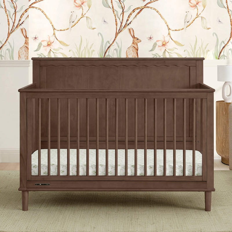 Penelope 6-In-1 Convertible Crib, Brown
