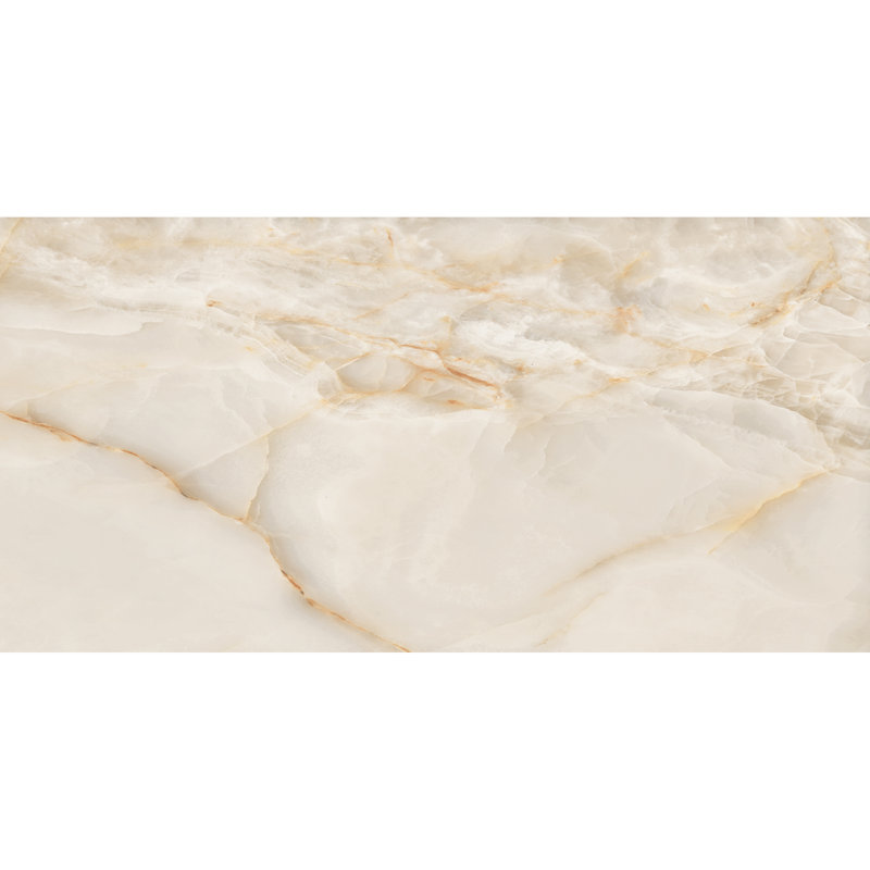 Carreau de porcelaine et de plancher 24 po x 48 po American Onyx, Beige