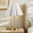 Tap-Control and Dimmable Accent Table Lamp with Power Outlet Gold See below