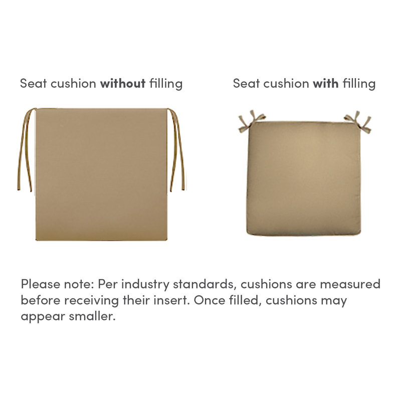 Outdoor 5'' Seat Cushion, Tropique Raven