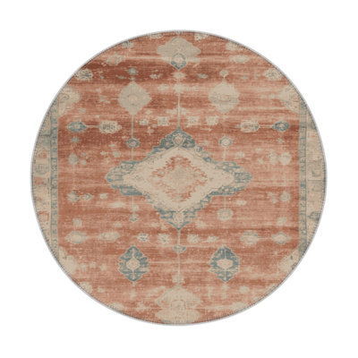 Tapis intérieur et extérieur brun Overdyed