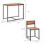 Ensemble de table de salle à manger 3 pièces pour 2 personnes, table de cuisine et chaises, ensembles de salle à manger pour petits espaces-852390968
