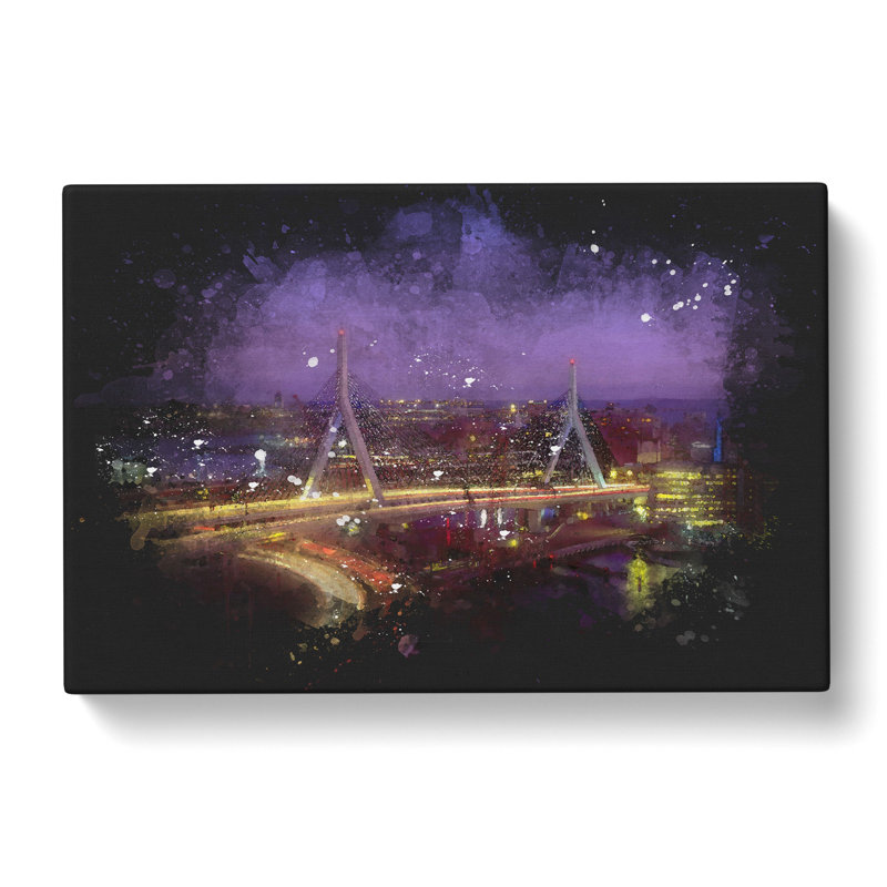 Massachusetts Boston Skyline - Wrapped Canvas, 35cm H x 50cm W x 3cm D