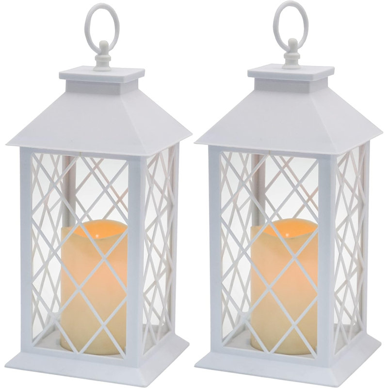 Lanterne H 13,39 po, Blanc