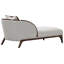 Chaise Houston - caillou / noyer