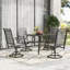 Fauteuil de patio pivotant à haut dossier-331702150