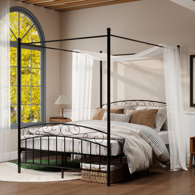 Jasalyn Metal Canopy Bed