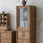 Brown Glass + Solid Wood Display Cases
