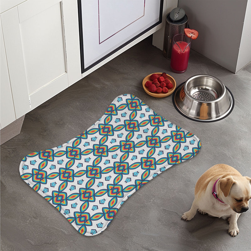 Tapis d'alimentation Ruby Yellow Blue Tile - 1 pièce