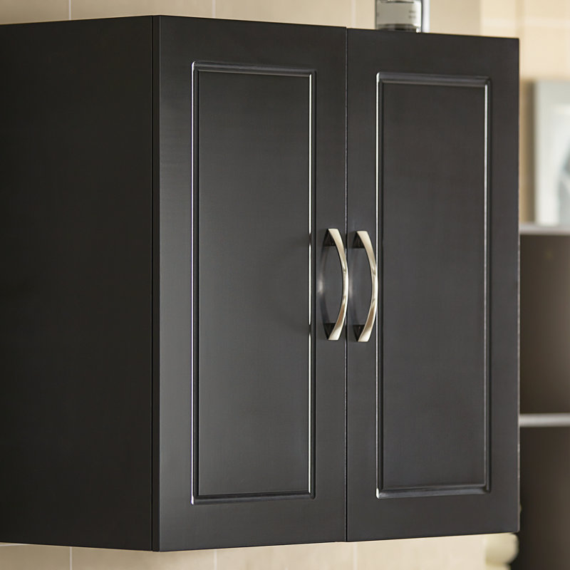 Caelan Mounting / Installation Required Bathroom Cabinet, Black