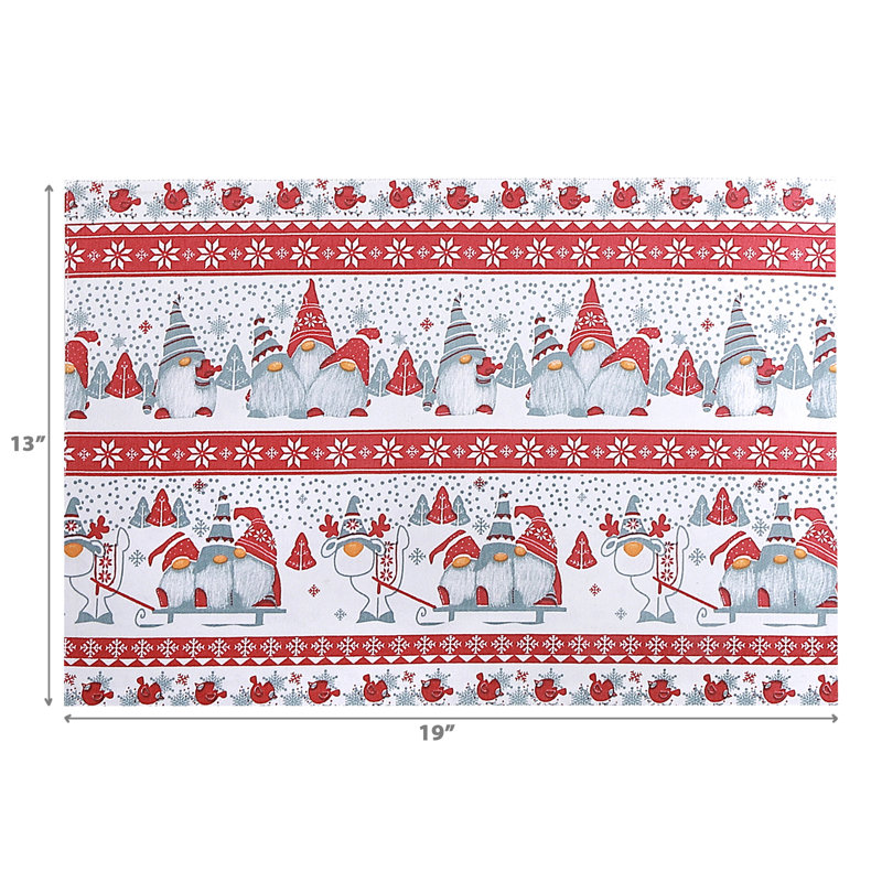 Ensemble de 12 napperons en coton