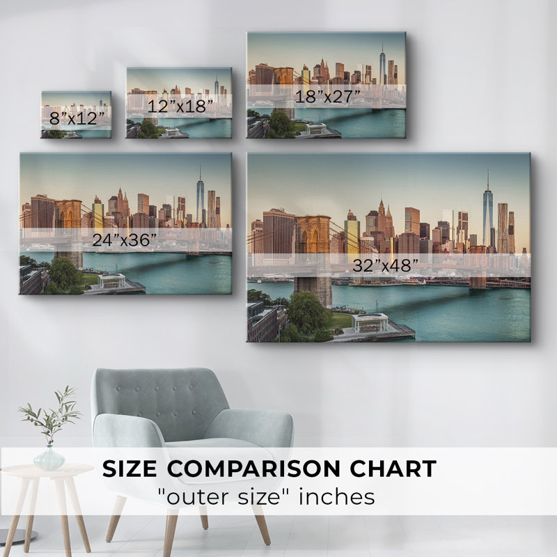 Lower Manhattan - Cavas enveloppés de galerie, 40 x 60