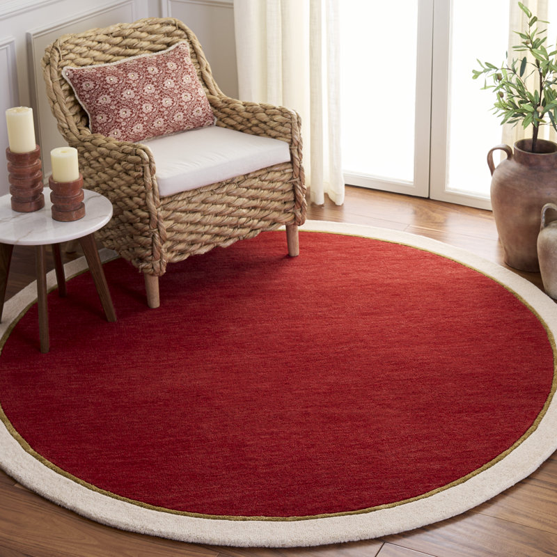 Tapis d'intérieur en laine touffeté à la main et en viscose Fifth Avenue, Rond 6 pi