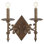 Trestle 2 - Light Dimmable Plug-in Bronzed Brass Candle Wall Light