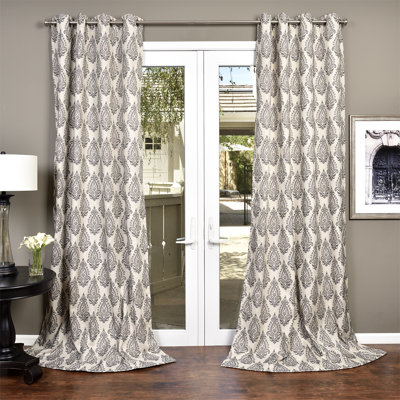 Holtz Semi Sheer Curtain Single Panel