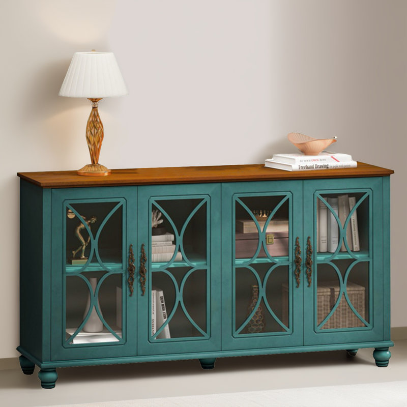 Console 59,54 po, Brun / Beige