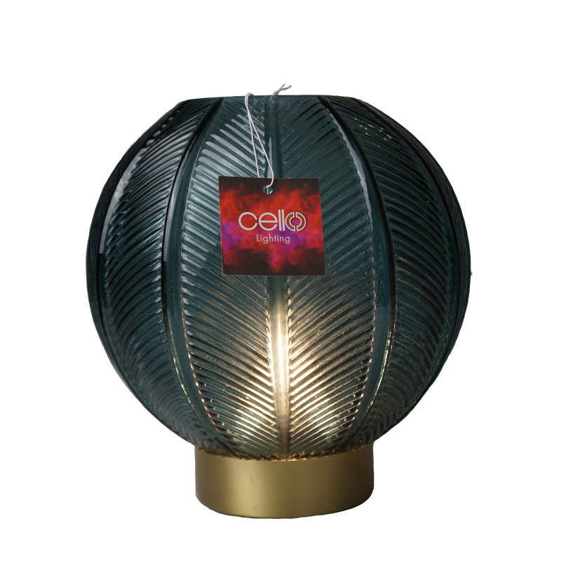 Glass Novelty Lamp, Lake Blue