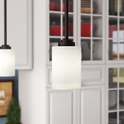 Luminaire suspendu cylindrique à 1 lumière Vikenti