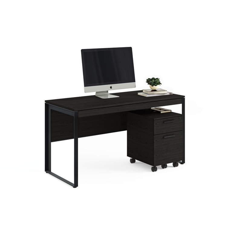 Linea™ Writing Desk, Charcoal Stained Ash