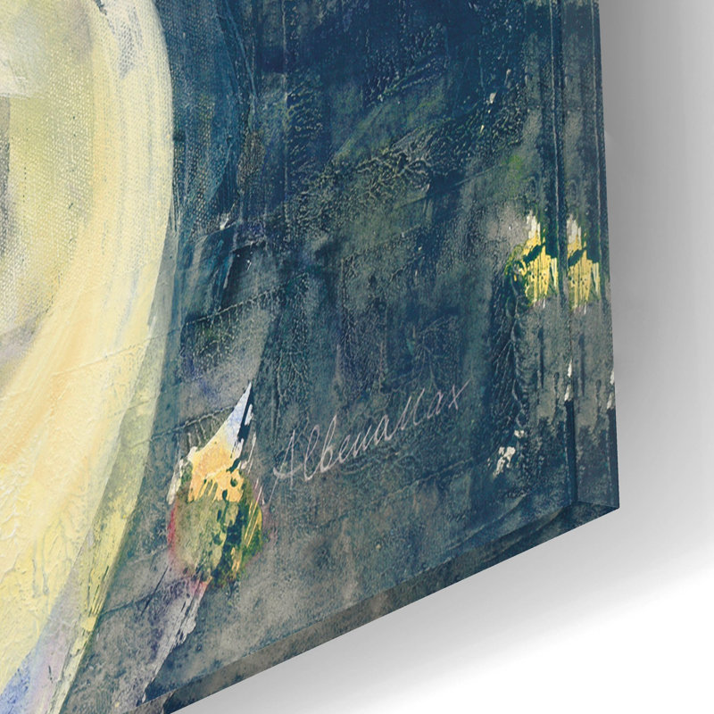«Evening Peony 1» par Albena Hristova, art mural en verre acrylique, H 12 po x l 16 po x P 0,13 po