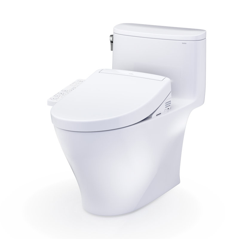 TOTO® WASHLET®+ Nexus® 1G® One-Piece Elongated 1.0 GPF Toilet and WASHLET S2 Bidet Seat, Cotton White - MW6423346CUFG#01
