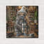 «Hipster Dog - French Bulldog» par Rey Klimt, art mural en métal-303634930