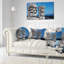 Coussin lombaire hawaïen à imprimé paysage