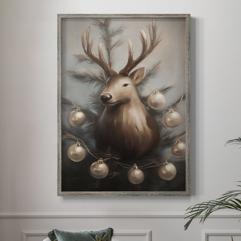 «Christmas Holiday Art», série 2-CL, reproduction encadrée - bois massif, H 21 po x l 17 po