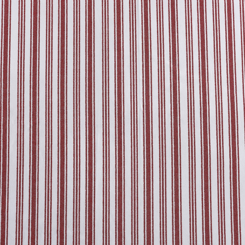 Nautica Coleridge Stripe Charcoal Cotton Percale Duvet Cover, Queen Duvet Cover, Red