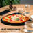Faux Leather Placemats And Coasters - Set Of 4 Round Modern Black Table Mats- Heat Resistant, Waterproof & Non Slip Place Mat