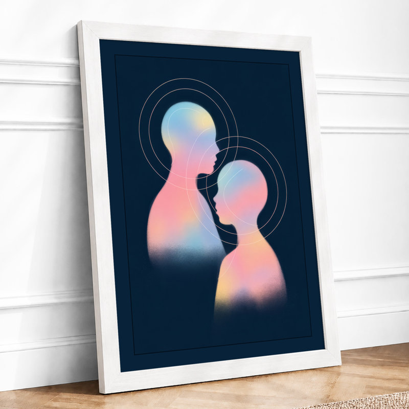 Minds Meeting Modern - Framed Print, A4 - 29.7 x 21.0 cm, White