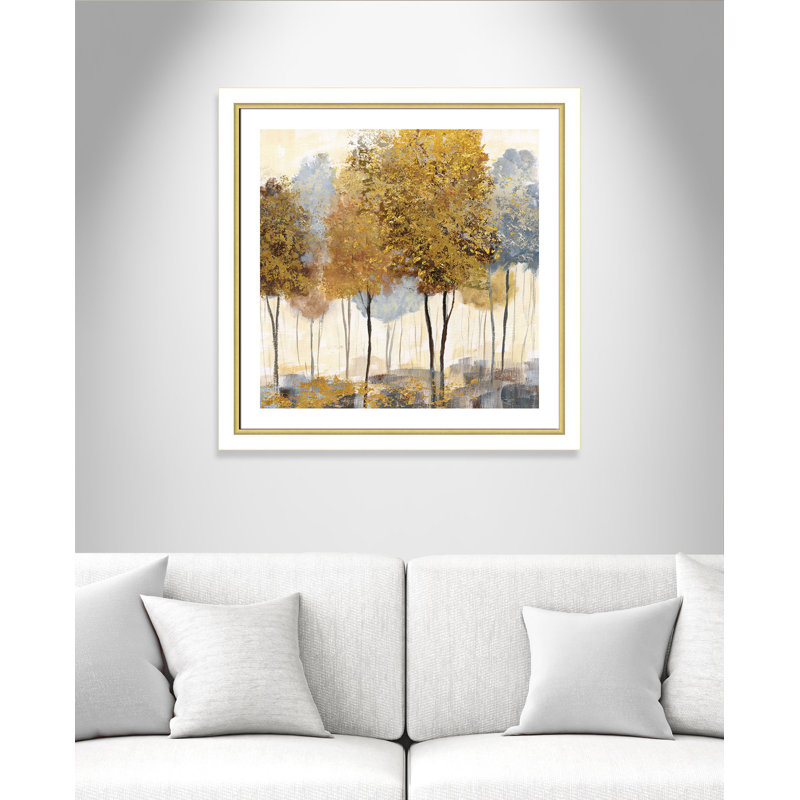 «Mullens Metallic Forest II», reproduction de peinture à l'huile encadrée, H 34,25 po x L 34,25 po x P 1,125 po