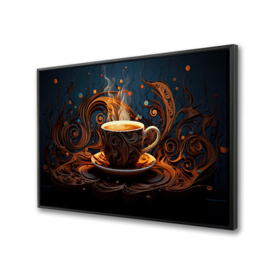 Coffee Trance - Kitchen Food Framed Canvas for Home Decor