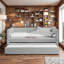 Canapé-lit polyvalent avec accoudoirs et lit escamotable, taille simple-396850558