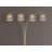 Modern Gold Arc Floor Lamp with Crystal Accents - Multi-Head Luxury Living Room Lighting, 84 inches Tall Sleek Metallic Design