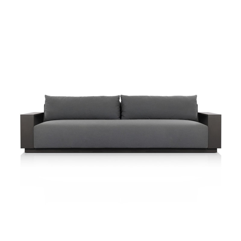 Branford Outdoor 4 - Seat Patio Sofa, Arashi Graphite