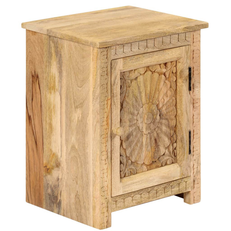 Gisselle 40cm W Solid Wood Bedside Table