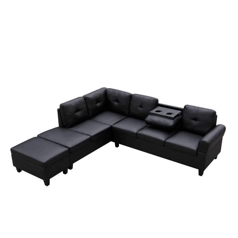 Canapé modulaire en cuir 3 pièces Menneken