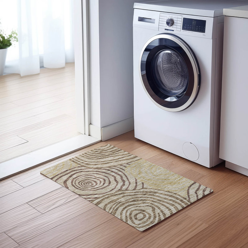 Tapis de porte d'extérieur antidérapant Leis, Rectangle 1 pi 8 po x 2 pi 6 po