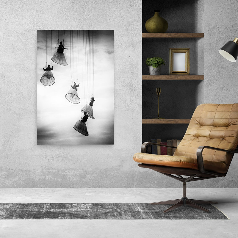 «Hanging Performers Sky Classic Dramatic surreal Landscape Nature», reproduction d'art murale, H 48 po x l 32 po