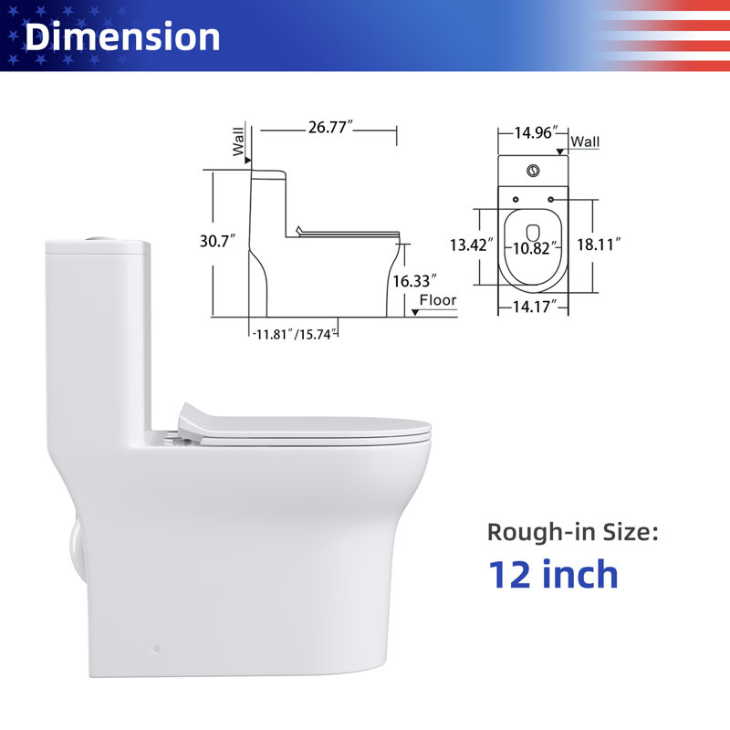 Rainlex 1.05 Gallons GPF Comfort Height