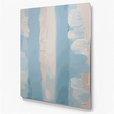 Abstract Color Field 25 Gray Metal Wall Art