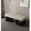 Modern & Contemporary Solid Wood Leather Upholstered Shoe Storage Bench-368071016